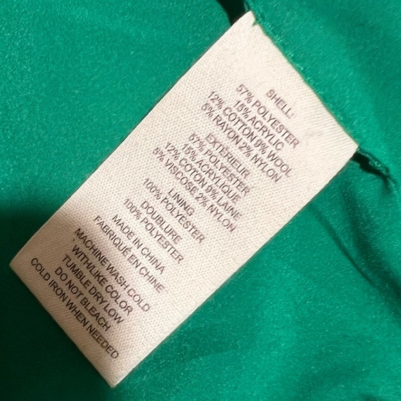 NWT L'AGENCE Kenzie Double-Breasted Blazer Checked Green Grass Size 2 - Picture 8 of 16